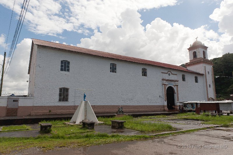 20101204_121229 D3.jpg - San Felipe Church at Portobelo, home of the Black Christ.  Some walk the 53 miles from Panama City, thousands walk the last 22 miles from Sabanitas, and many crawl the last mile on hands and knees to worship before El Nazareno, one of the names given to the Black Christ by locals.